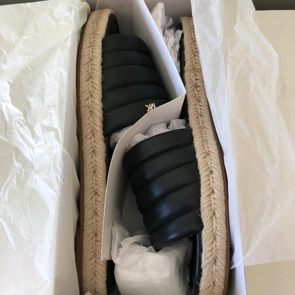 Michael Kors Royce Quilted Leather Slide Sandal - Picture 2 of 11